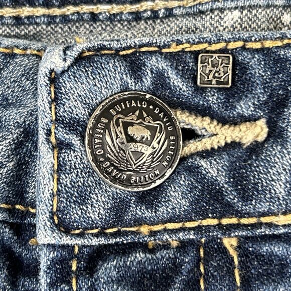 Buffalo David Bitton Jeans Mens 36x30 Blue Six Basic Slim Straight Denim Cotton - Picture 4 of 9